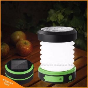 Portable Solar Rechargeable LED Camping Lantern Flashlight Ultra Bright Collapsible Solar Camping Light for Outdoor Hiking Fishing