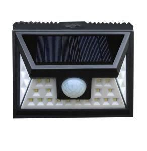 Solar Sensor Outdoor Wall Light with 24LEDs, Solar Street Light