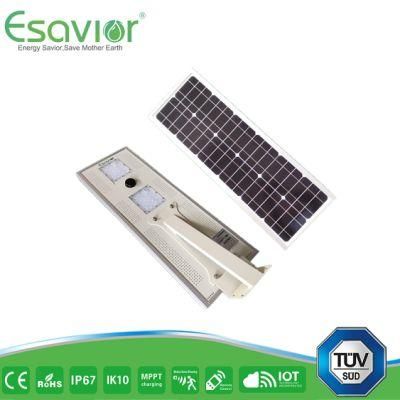 Esavior 30LEDs*2 Modules Solar Street Lights Solar Lights for Outdoor/Public Lighting