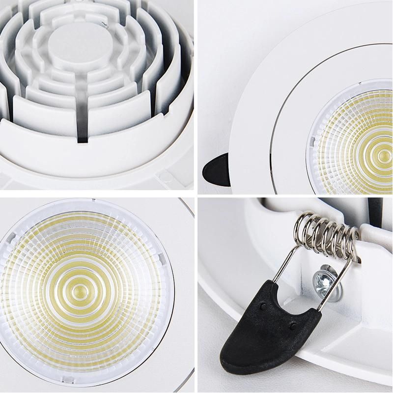 LED Spotlight 20W Recessed Ceiling Spotlight LED Focus Light Narrow Beam Angle COB Spot Light