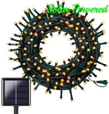 Warm White Solar Powered 10m 100LEDs Christmas Garland String Light LED Fairy Light for Home Wedding Party Holiday Outdoor Tree Decoration