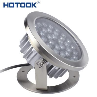 High Quality Project 24W 36W RGB Remote AC DC12V Under Water LED Lights Use for Garden Fountains Falls