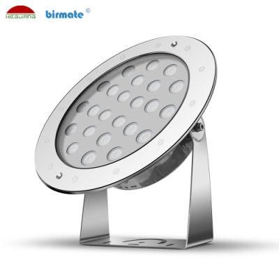 36W 24V External Control IP68 Structure Waterproof 316L Underwater LED Pool Light