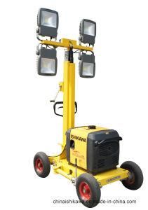 Generator Powered Portable LED Light Tower for Road Construction