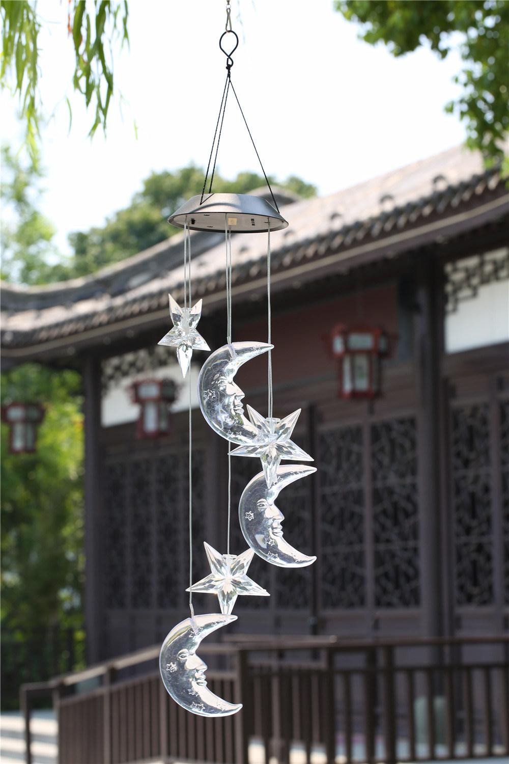 Outdoor Solar Energy Wind Chime Lamp LED Color Changing