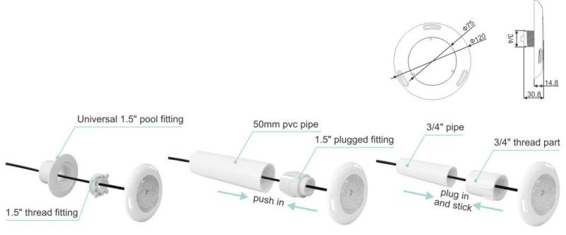 OEM Modern Design Long Life Outdoor Nicheless Flat Light