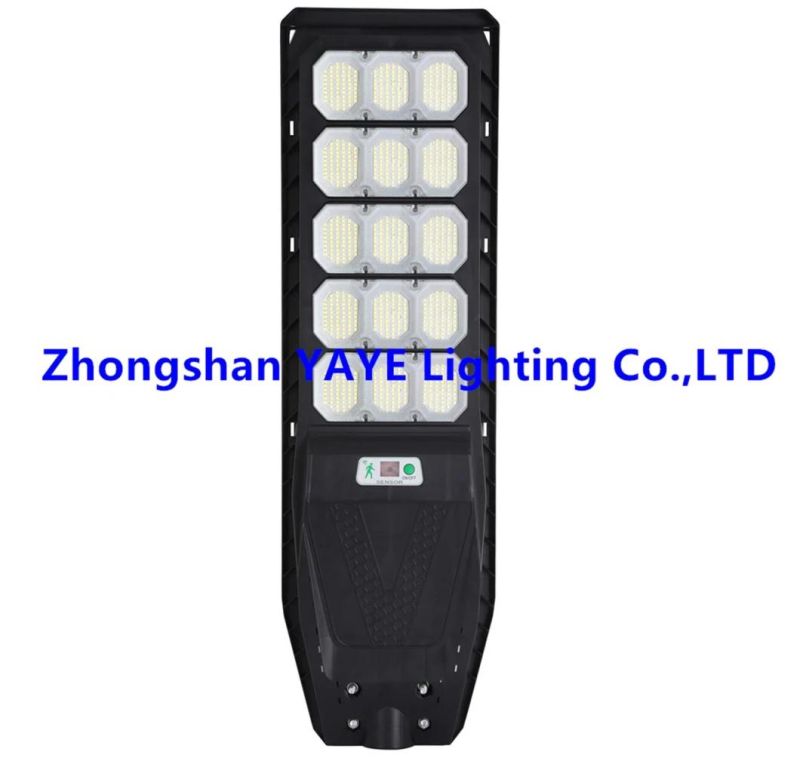 Yaye 2022 Hottest Sell All in One LED Solar Street Light 300W 400W 500W High Brightness Street Lights with 1000PCS Stock/Remote Controller/Radar Sensor