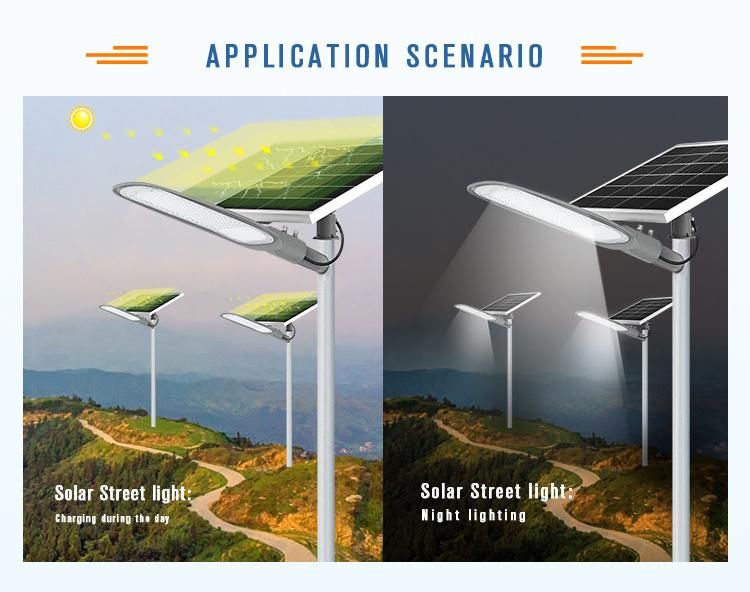 Aluminum Alloy Separate LED Outdoor Solar Street Light 200W 300W 500W 100 Watts Highway Public Road Streetlight