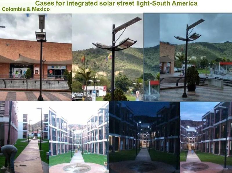 All in One 8W Integrated Solar LED Garden Lamp (SNSTY-208)
