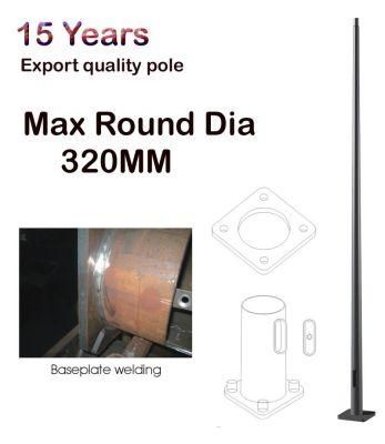 Galvanized Conical Pole of Street Lighting Pole