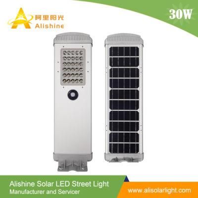 30W 60W Solar System with Lithium Battery LED Street Light