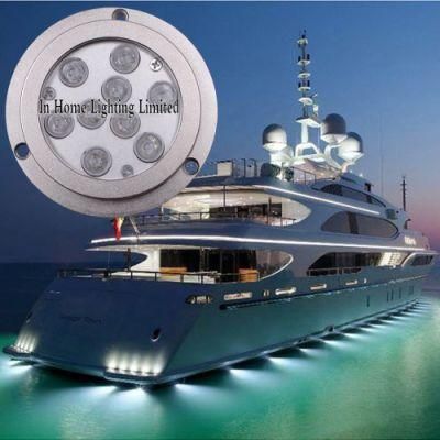 Super Bright IP68 Marine Grade Blue White Dual Color Underwater LED Light Boat Yacht Dock Lights Underwat Boat Light