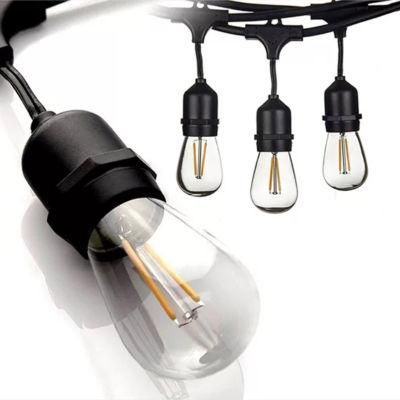 Wholesale Waterproof S14 Bulb Solar LED String Light for Holiday Decoration