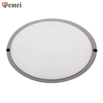 IP65 Moisture-Proof Lamp 8W Outdoor Bulkhead Waterproof LED Light Energy Saving Lamp Round Grey with CE RoHS Certificate