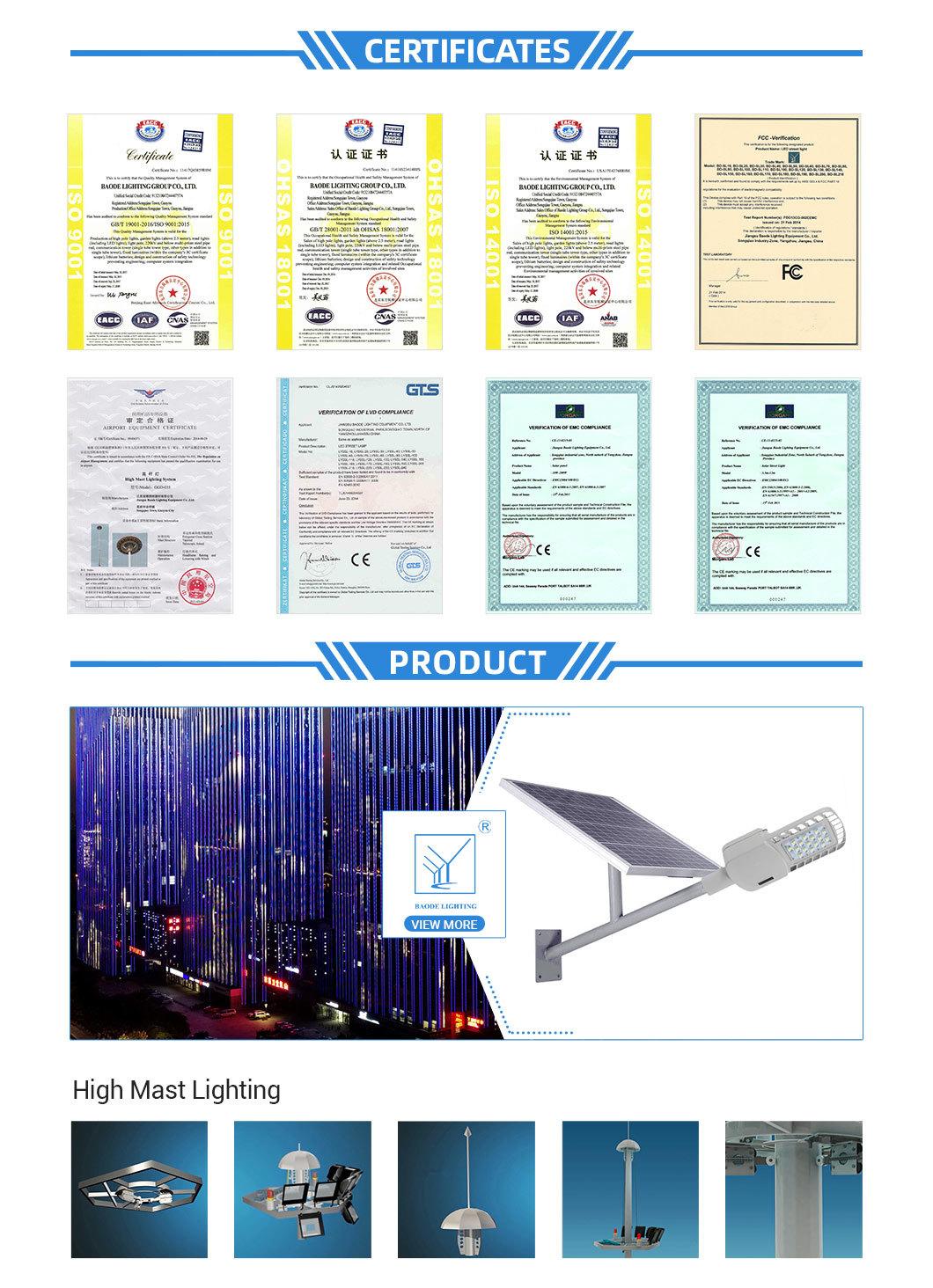 30/40/50/60/70/100W 12m Steel Pole LED Solar Street Light (BDLed015)