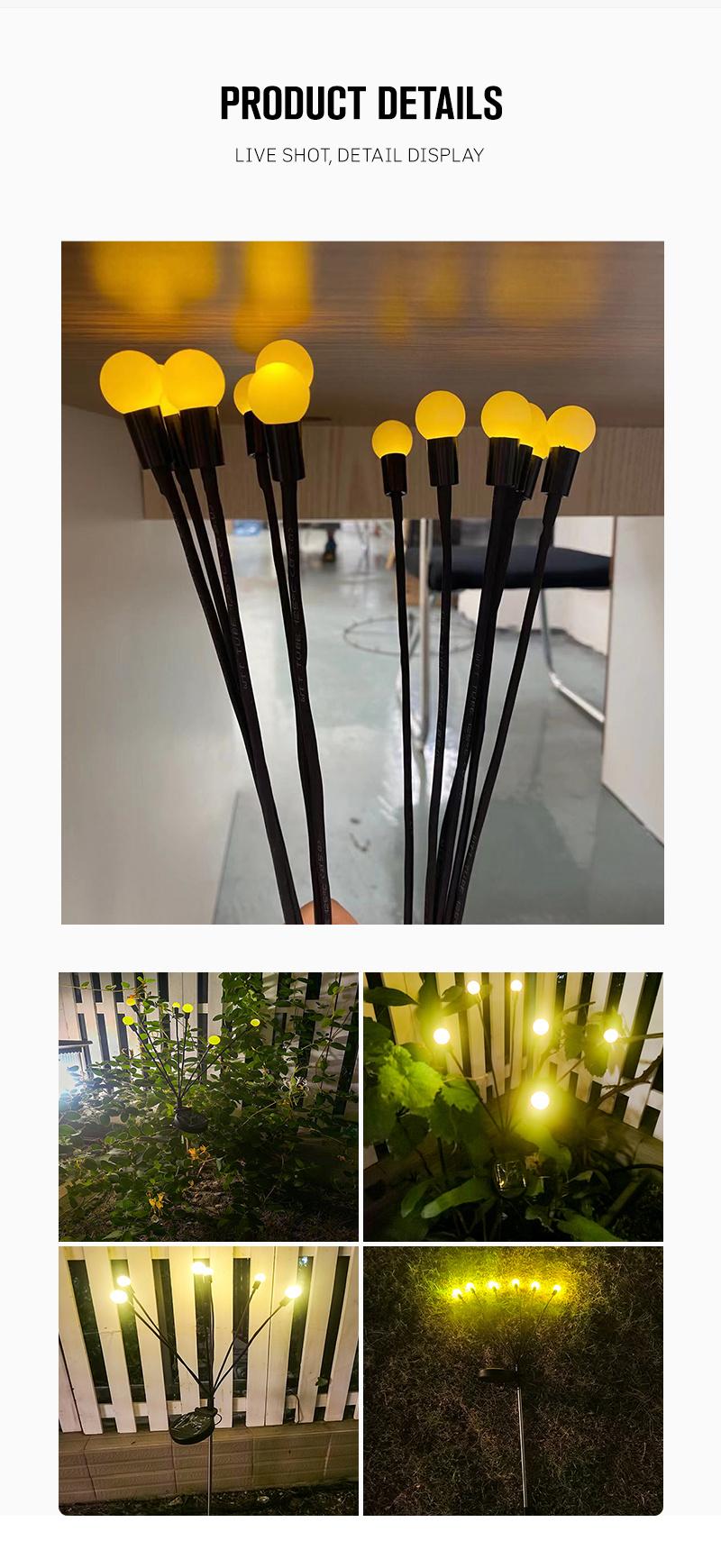 Solar Wind Flower Garden Floor Lights