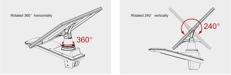 Outdoor No Wiring Dusk to Dawn High Power Solar Street Lamp 60W