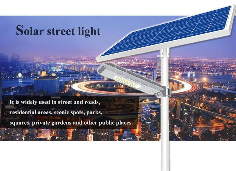 Best Sale 50W LED Solar Street Light with Life Po4 Battery