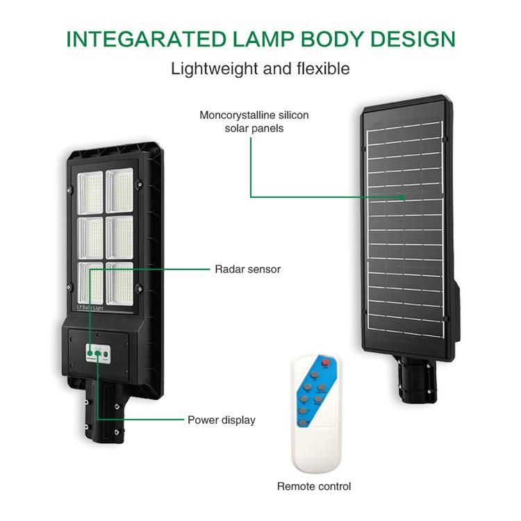 Sunpal 60watt 120watt 180watt Solar Street Light with 5050 LED