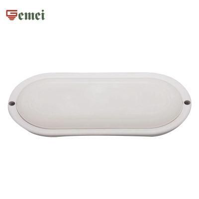 Outdoor Light IP65 Moisture-Proof Lamps LED Waterproof Bulkhead Light White Oval with CE RoHS Certificate