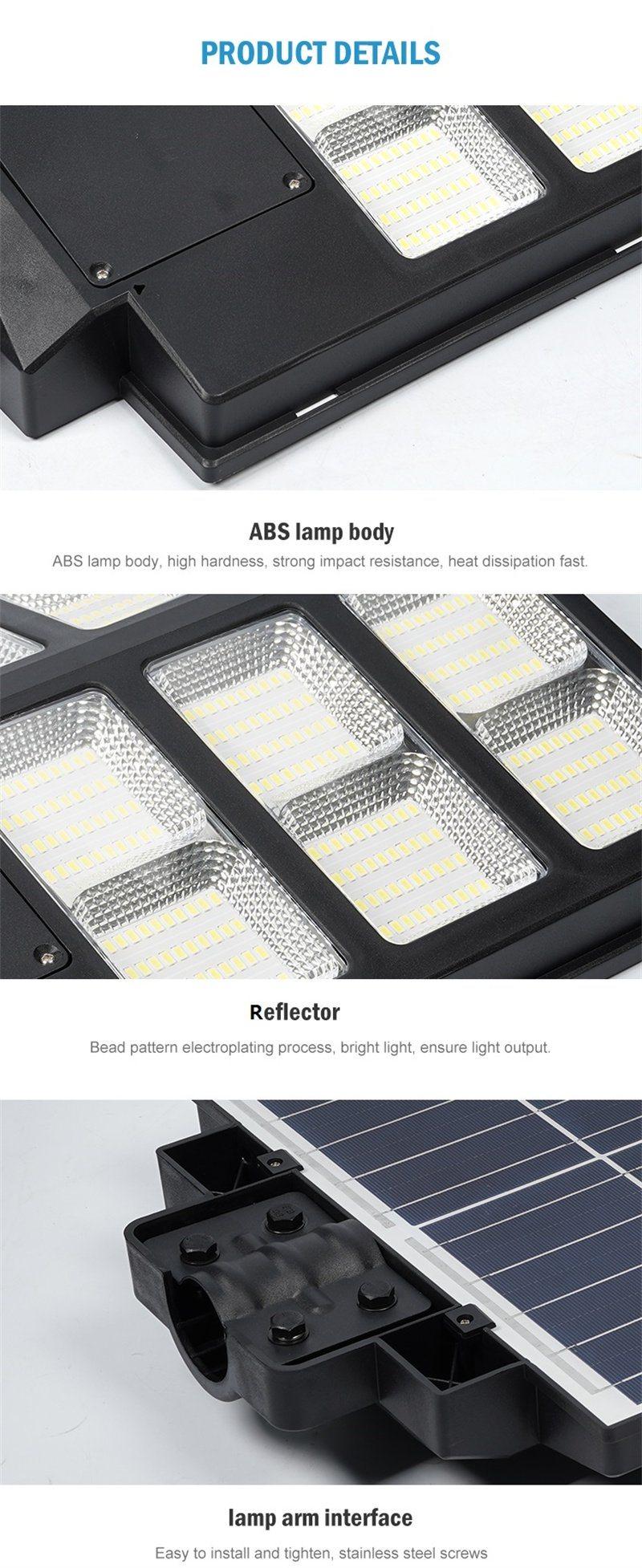 300W Polycrystalline Silicon LiFePO4 Battery ABS Solar LED Street Light