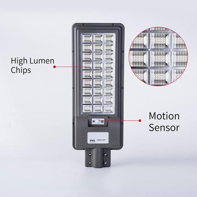 Super Bright LED Street Light Remote Control PIR Motion Sensor Outdoor Wall Mounted Solar Street Light