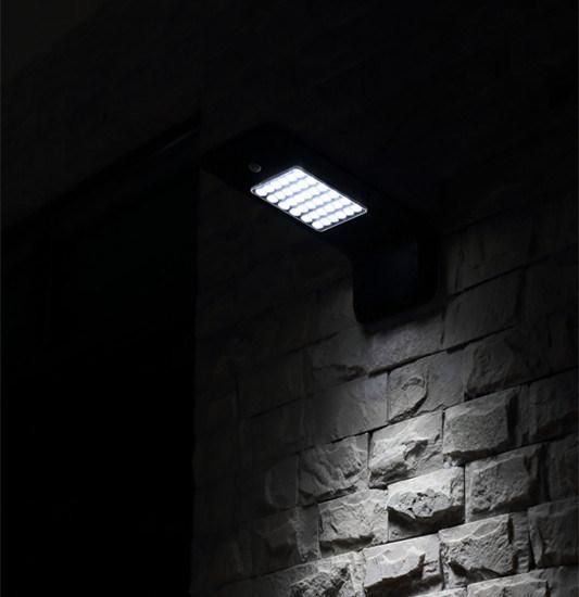 New Style ABS Material Motion Sensor Poly Solar Wall Lights