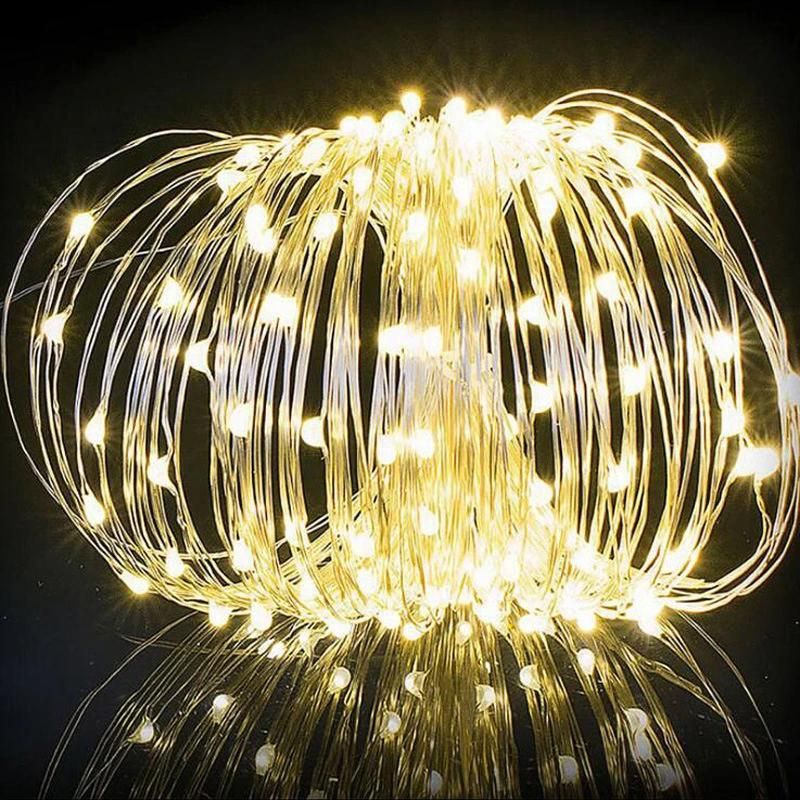 Solar String Lights, 200 LED Waterproof Solar Christmas Lights, 8 Modes Solar Fairy Lights Indoor/Outdoor Decoration String Lights for Garden, Party Wyz11958