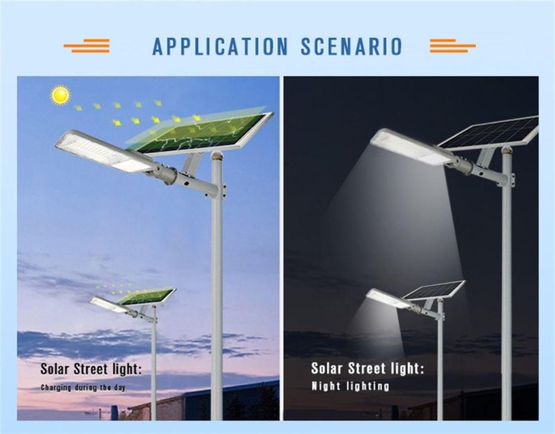 LED Street Light with Separated Solar Panel 100W 200W