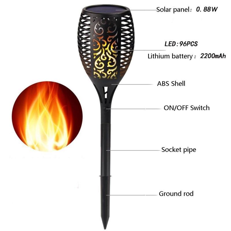 Solar Torch Light for Christmas USA