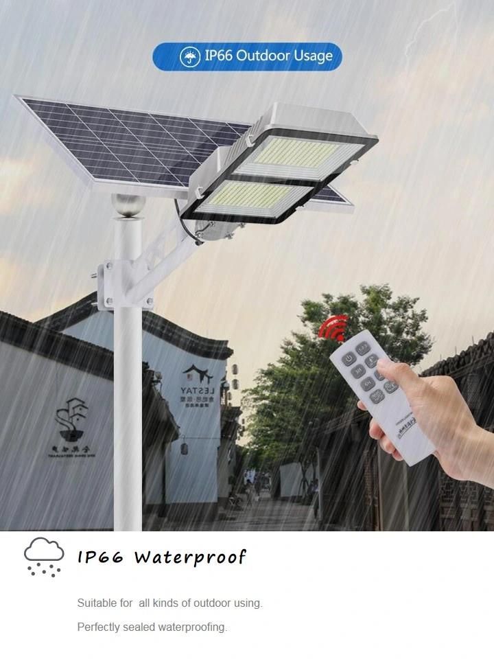 Original Factory Supply IP66 Waterproof White Lighting 6500K Outdoor Solar Street Light for Pathway Garden Civil