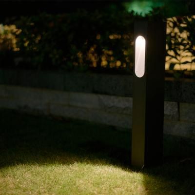 Butler LED Garden Bollard Pole with 2way Lights Rectangle Outdoor Bollard GU10 Light