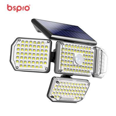 Bspro Decorative New LED Waterproof Modern Outdoor with Sensor Solar Wall Light