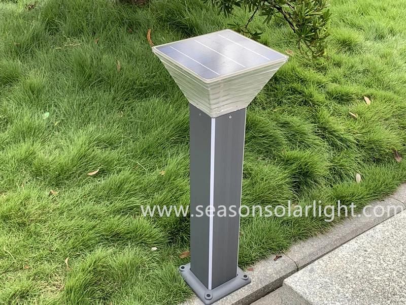 Remote Control LED Lighting Alu. 8W Solar Panel Outdoor Solar Lawn Light with LED Light Lamp