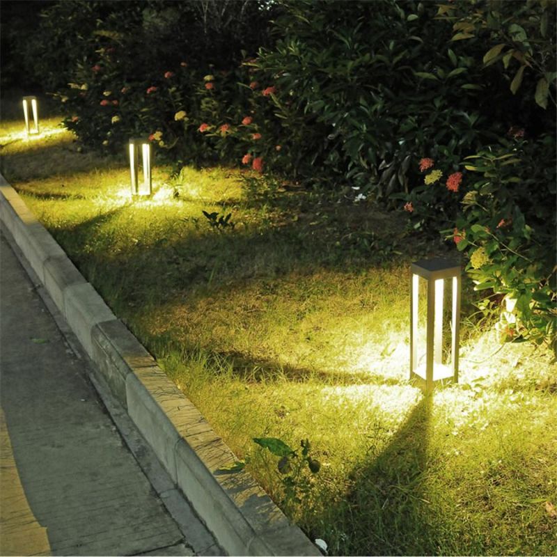 Waterproof Lawn Lamp Aluminum Modern Garden Landscape Pillar Light