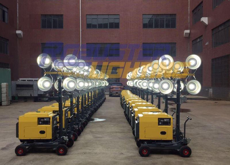 Mining & Construction Site Portable Emergency Mobile Lighting Tower