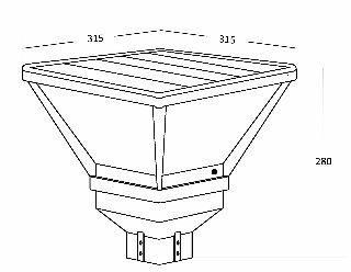 Solar Landscape Lighting with 3m Pole Outdoor Solar Garden Light