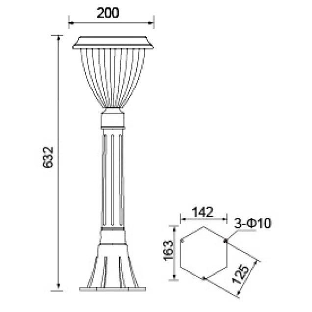 LED Outdoor Lighting Hot Sale High Quality Solar Lawn Light in Garden