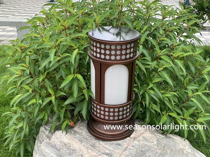 New Energy Round Style LED Lighting Lamp Outdoor Solar Garden Light for Gating Lighting