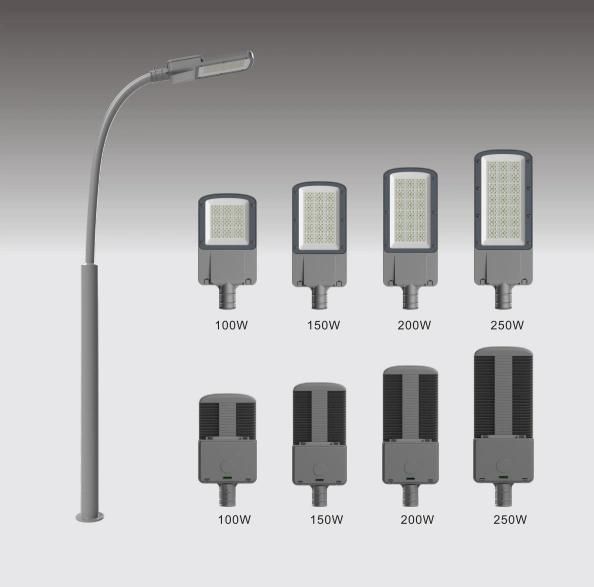 High Lumen 6m Lighting Pole Solar Outdoor Street Light with Bright LED Lights & Rechargeable Battery Lamp