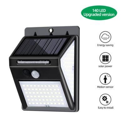 Sconce Garden Lights Outdoor LED Waterproof in 4 Sides Solar Wall Light