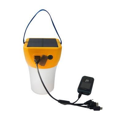 Solar Panel Energy Rechargeable Lantern with Reading Light