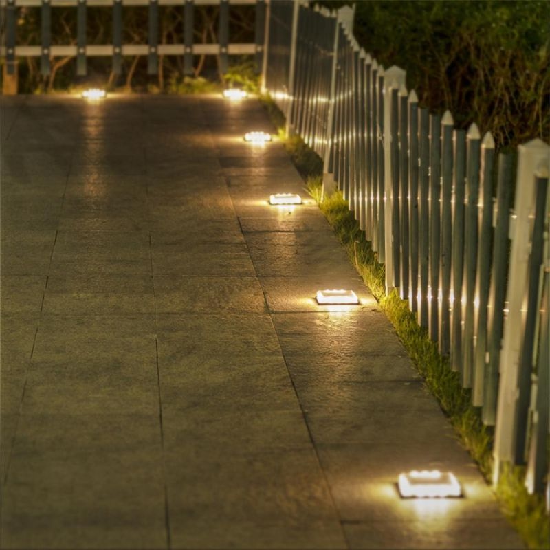 Solar Ground Lamp/Waterproof Sidewalk Disk Lamp /Pathway Landscape Deck Light /Walkway Flood Lamp