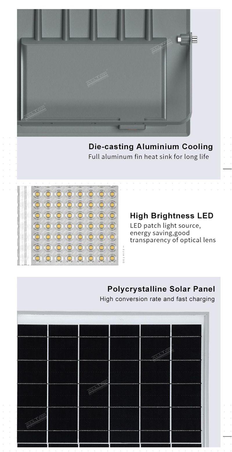 Alltop High Power 250watt Waterproof I65 Garden Stadium Outdoor LED Solar Panel Flood Light