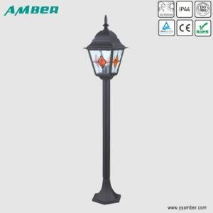 Lead Glass Post Garden Light