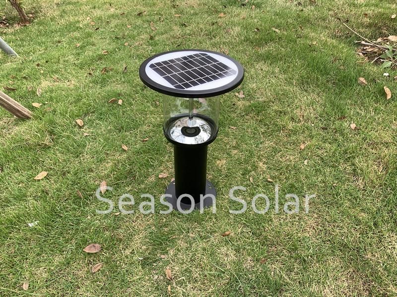 High Power LED Outdoor Solar Bollard Lighting with Ultra LED Sensor Light and 5W Solar Panel