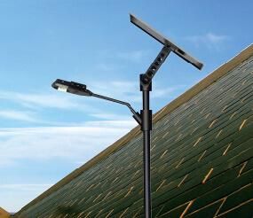 15W Solar Street Light with Solar Panel, Controller and Battery