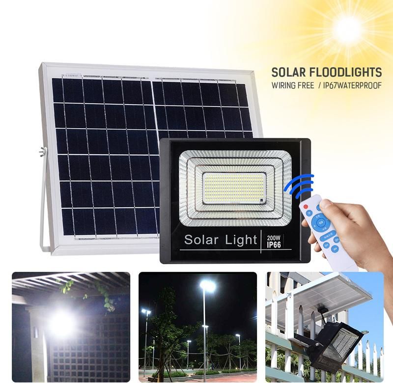 40W 60W 120W 200W LED Solar Lights Outdoor Solar Flood Garden Lights Waterproof Projector High Quality LED Solar Street Light