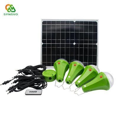 Solar Power Home DC System with LiFePO4 Battery 2 Years Warranty Can Run Light up 4 Rooms