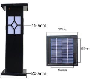 New Energy Iron Bollard 1W Solar Lawn Light